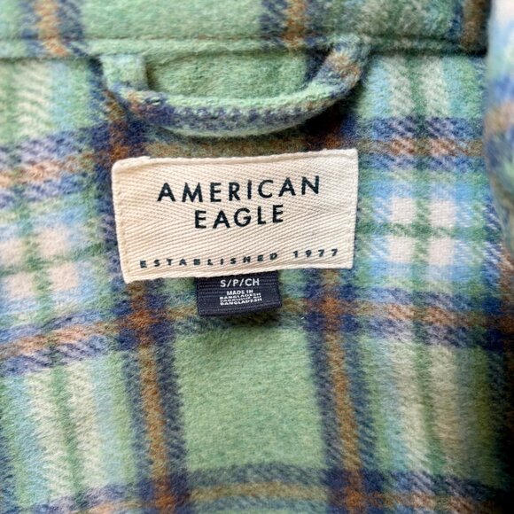 American Eagle - Button Down Shirt - Plaid - Women's Size: Small - Picture 3 of 4